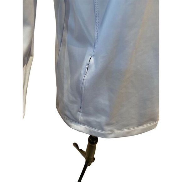 Avia Women's Track Jacket Size L Silver Sport-Wick Stretch Pullover - Picture 6 of 10
